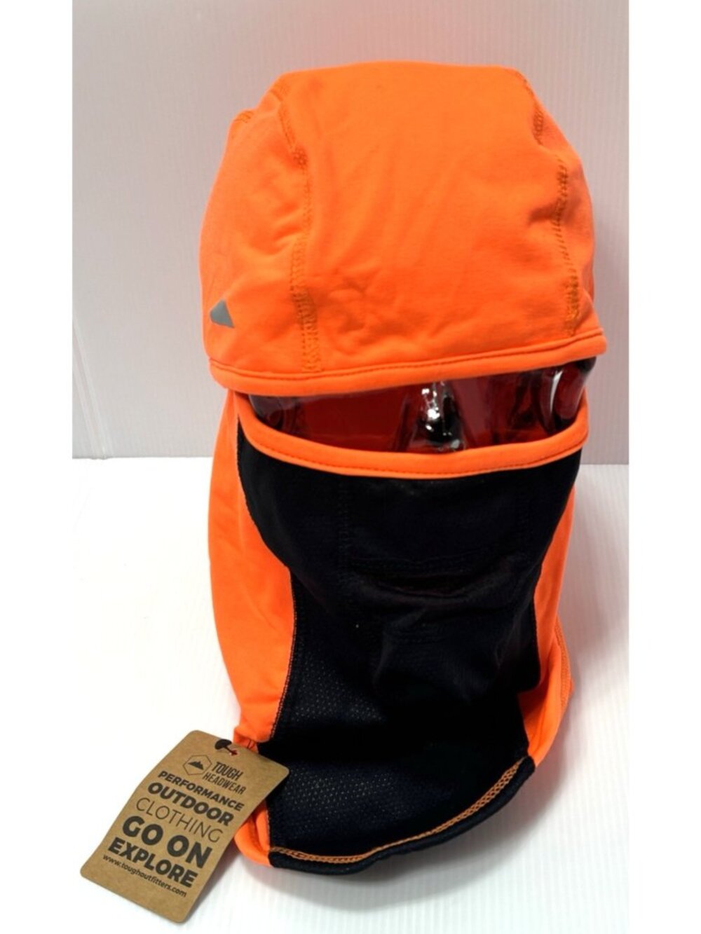 Tough Headwear Balaclava Ski Mask Orange Tactical Winter Face Mask